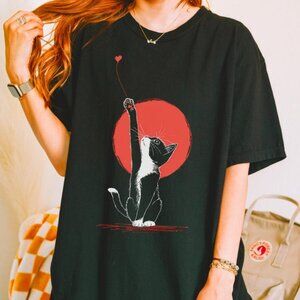 Cute Cat Valentine T-Shirt, Valentines Day, Meowentine Tee